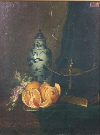 E. DUPRE (XIXème siècle) 
Nature morte aux...