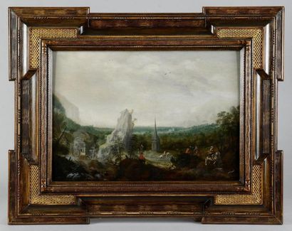 Attribué à Jan TILENS (1589 - 1630) Cavaliers...