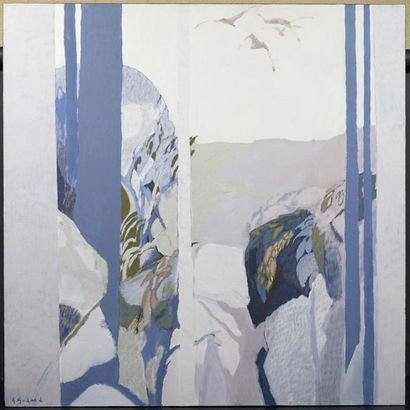 Gabriel GODARD (1933)
Grand paysage aux oiseaux...