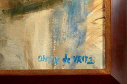 ONYX DE VRITZ (1947-2013) 
Buveurs Toile...