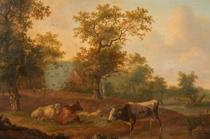 Ecole HOLLANDAISE du XVIIIe siècle, suiveur...