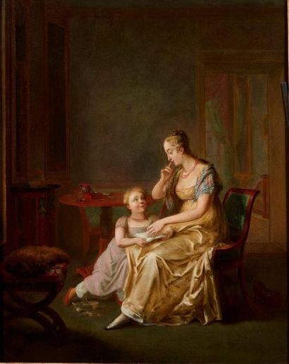 Augustin FRANQUELIN (1798-1839) La leçon...