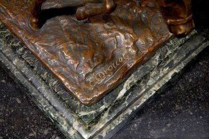 Edouard DROUOT (1859-1945)
Laboureur
Bronze...