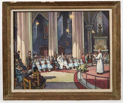 Gaston BALANDE (1880-1971) 
Mariage à l église...