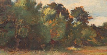 Pierre DELAUNAY (1870-1915) 
Lisière de bois...