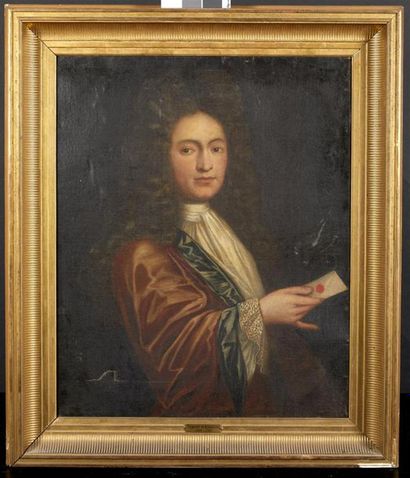 Ecole française du XVIIIème siècle. 
Portrait...