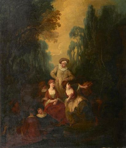 Jean-Antoine WATTEAU (1684-1721) (suiveur...