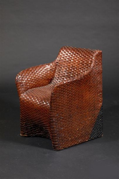 Jean NOUVEL. Deux fauteuils et six chaises...