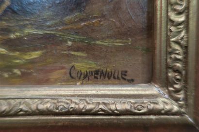 Edmond VAN COPPENOLLE (1846-1915) 
Coq et...
