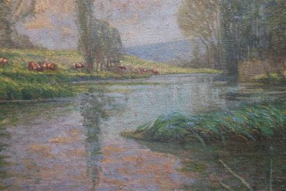 William BROCK (1874-c.1953)
Vaches au bord...