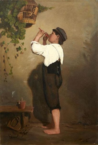 Ecole française de la fin du XIXème siècle
Jeune...