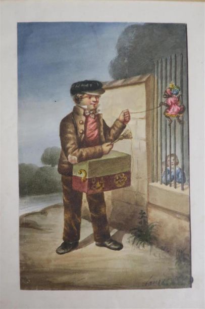 Ecole française du XIXème siècle
Deux fillettes...