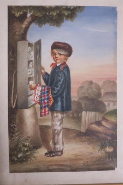 Ecole française du XIXème siècle
Deux fillettes...