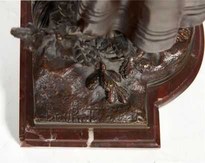 Eutrope BOURET (1833-1906) Jeune paysanne...