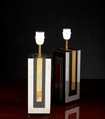 Philippe JEAN. Paire de lampes de table,...