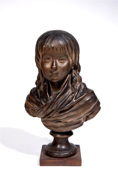 Buste de Louis XVII 
Terre cuite, dans le...