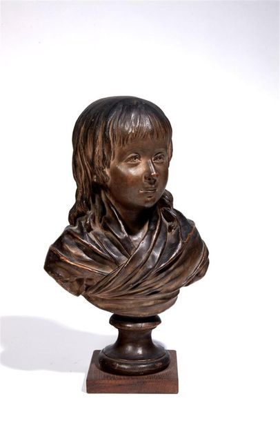 Buste de Louis XVII 
Terre cuite, dans le...