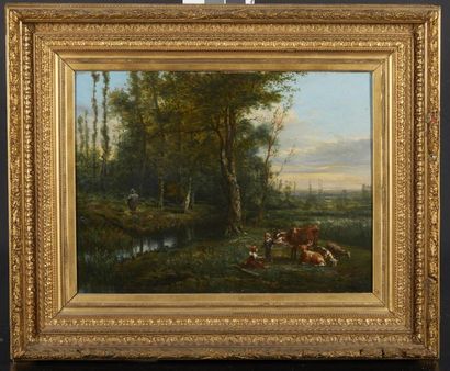 Benjamin NETTER (1811-1881)
Enfants gardant...
