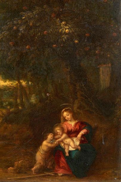 Abraham GOVAERTS (attribué à)
(1589 1626)
Vierge...