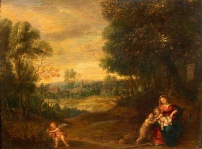 Abraham GOVAERTS (attribué à)
(1589 1626)
Vierge...