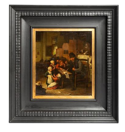 Ecole FLAMANDE du XIXe siècle, d'après Adriaen...