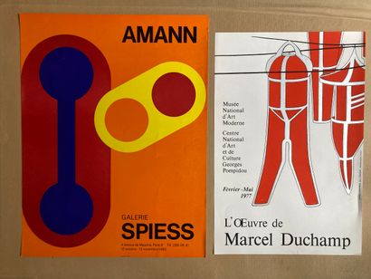 Set of 3 posters by painters:
- AMANN. Galerie...