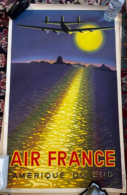 VASARELY, Victor. Air France. South America....