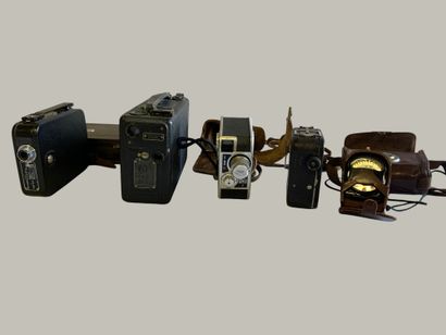 Set of four assorted cameras: a Kodak Ciné...