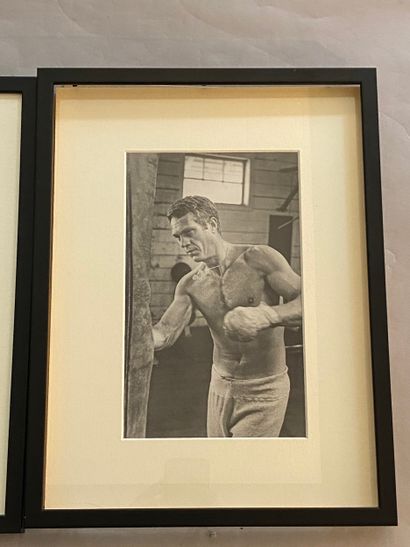 Two identical photographic portraits of Steve...