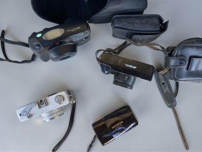 Set of four assorted cameras, as-is (untested):...