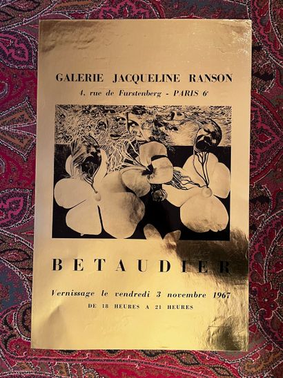 Set of 9 posters featuring artists and exhibitions:...