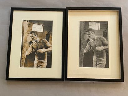 Two identical photographic portraits of Steve...