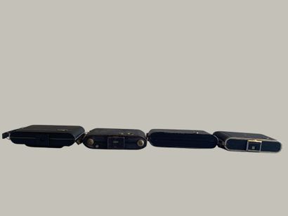 Set of eight various bellows cameras, as-is...