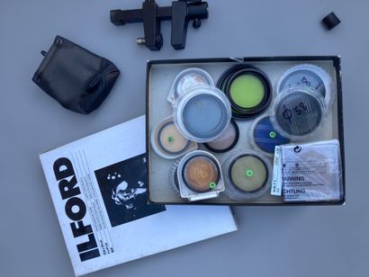 Assortment of photography equipment: various...