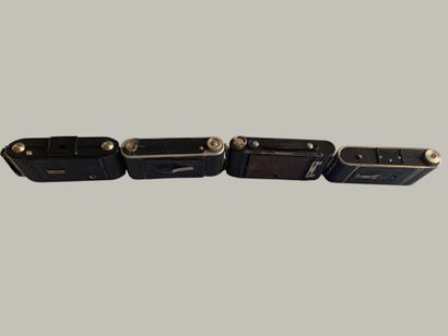 Set of eight various bellows cameras, as-is...