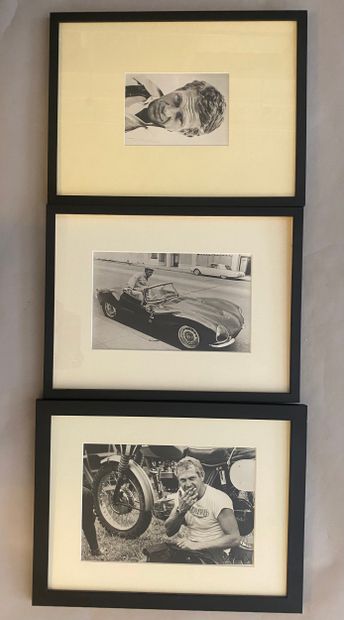 Portraits of Steve McQueen. Three contact...