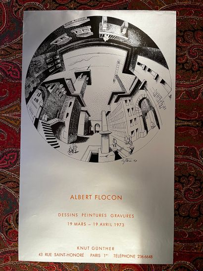 Set of 9 posters featuring artists and exhibitions:...