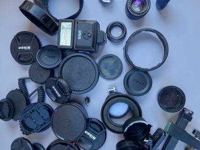 Assortment of photography equipment: various...