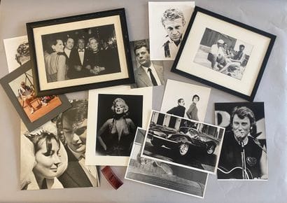 A collection of about a dozen photographs,...