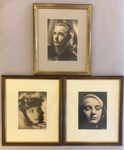 HARCOURT PARIS. Circa 1935. Three portraits...