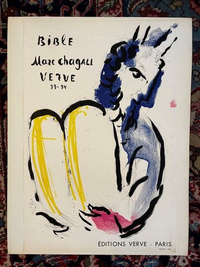 CHAGALL, Marc. Marc Chagall Bible Verve 33–34....