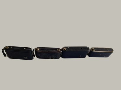 Set of eight various bellows cameras, as-is...