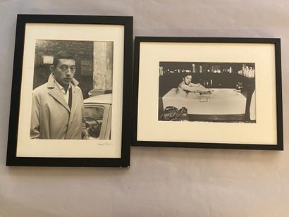 Set of two portraits of Serge Gainsbourg....