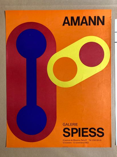 Set of 3 posters by painters:
- AMANN. Galerie...