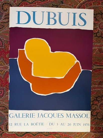 Set of 9 posters featuring artists and exhibitions:...