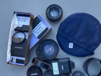 Assortment of photography equipment: various...
