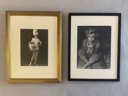 Portraits of women, including Marilyn Monroe....