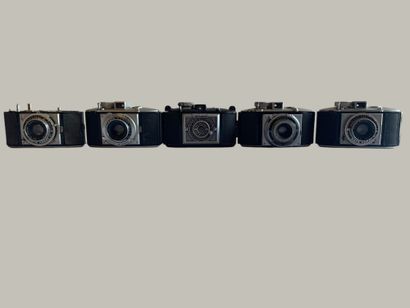 A set of eight assorted Agfa-Karat cameras,...