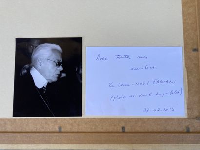 Portrait of two men. Silver gelatin print...