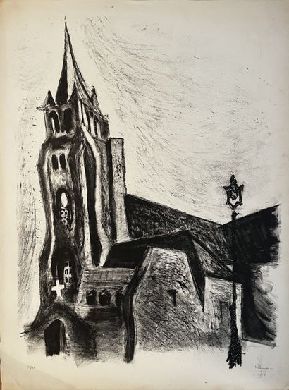 ANONYMOUS
Meaux, black and white lithograph...
